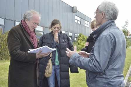 Jean-Pierre und Luc Dardenne mit Marion Cotillard